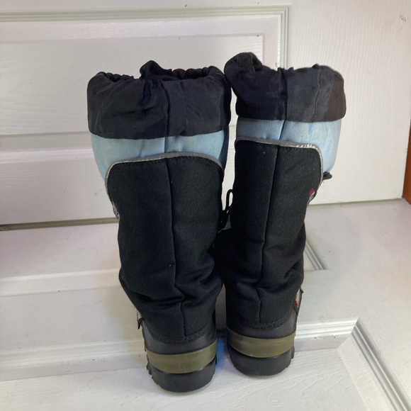 Baffin Technology Blue-Black Winter Boots Women’s Size 8 W Warm With Felts - Picture 4 of 8